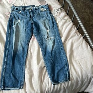 Cosmic Blue love jeans. Distressed boyfriend size 32